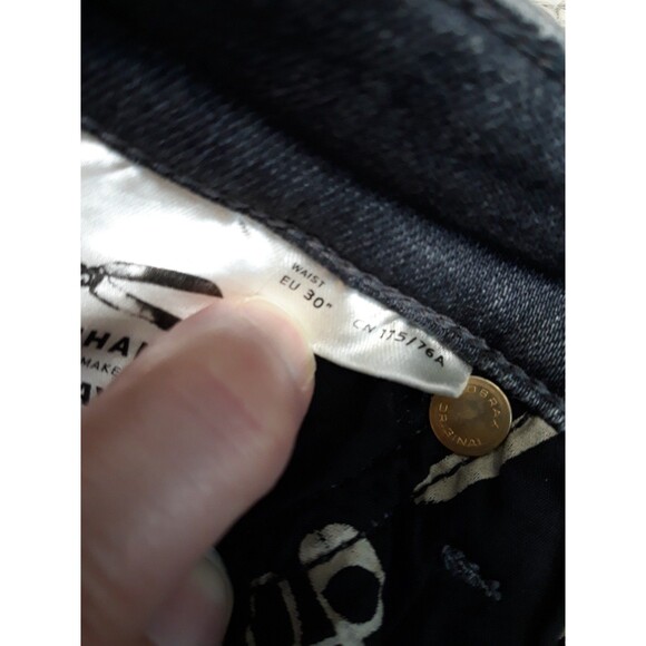 30 DENHAM Mid Rise Spray Super Tight Fit Skinny Gray - Picture 8 of 8